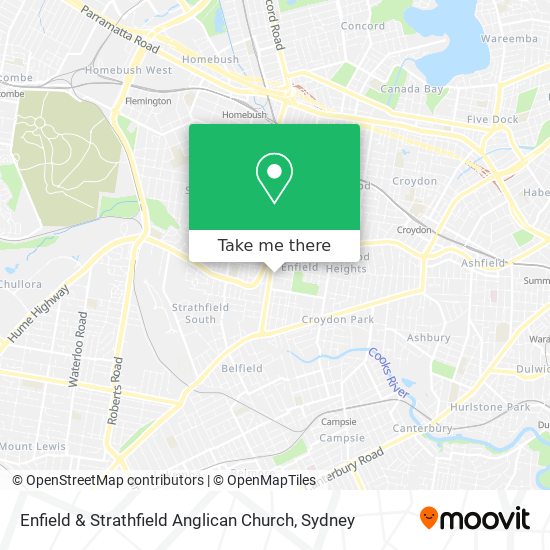 Enfield & Strathfield Anglican Church map