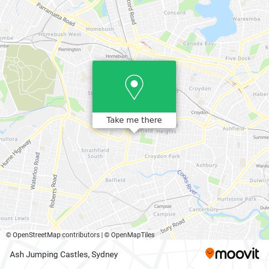 Ash Jumping Castles map
