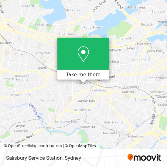 Salisbury Service Station map