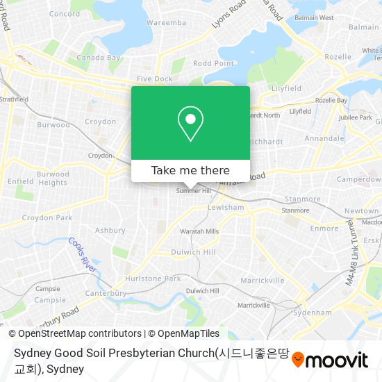 Sydney Good Soil Presbyterian Church(시드니좋은땅교회) map