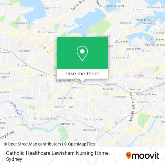 Catholic Healthcare Lewisham Nursing Home map