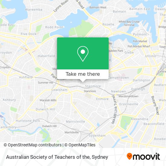 Australian Society of Teachers of the map