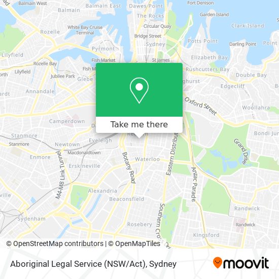 Aboriginal Legal Service (NSW / Act) map