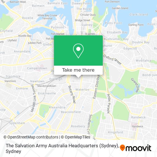 The Salvation Army Australia Headquarters (Sydney) map