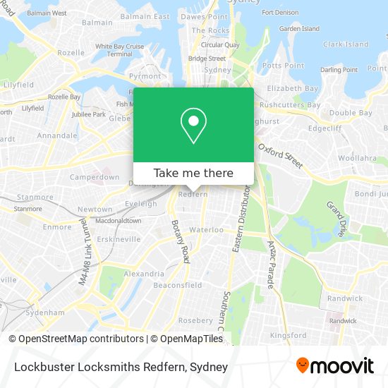 Lockbuster Locksmiths Redfern map