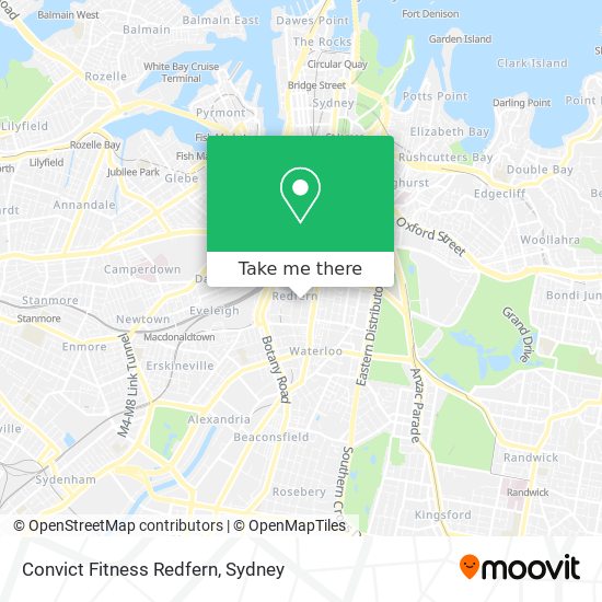 Convict Fitness Redfern map
