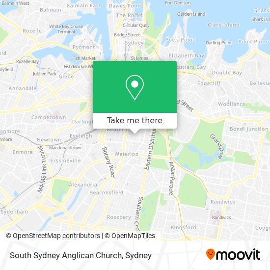 South Sydney Anglican Church map