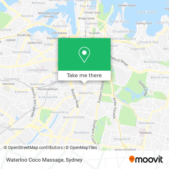 Waterloo Coco Massage map