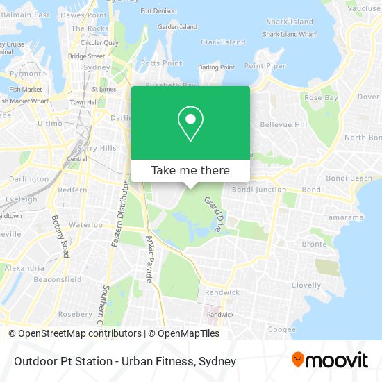 Outdoor Pt Station - Urban Fitness map