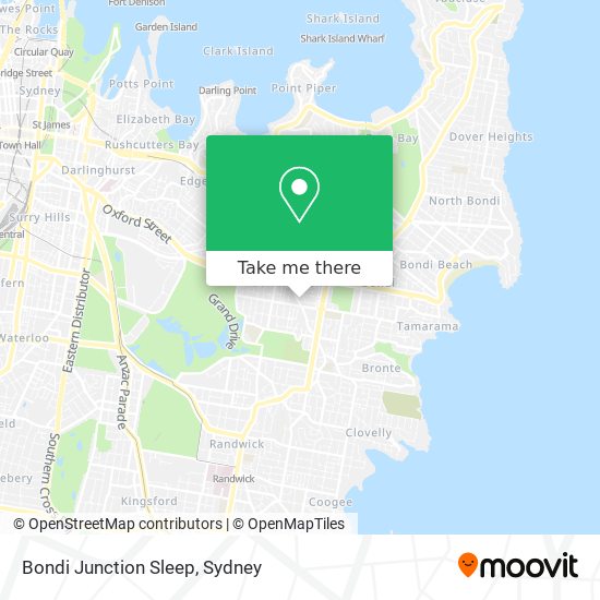 Bondi Junction Sleep map