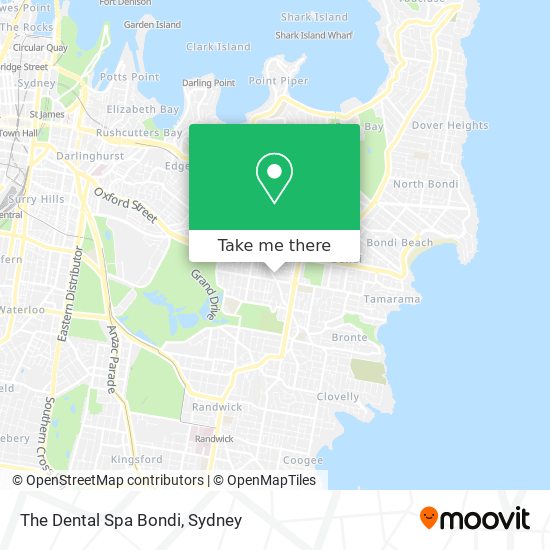 Mapa The Dental Spa Bondi