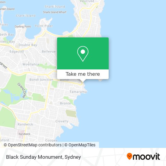 Black Sunday Monument map