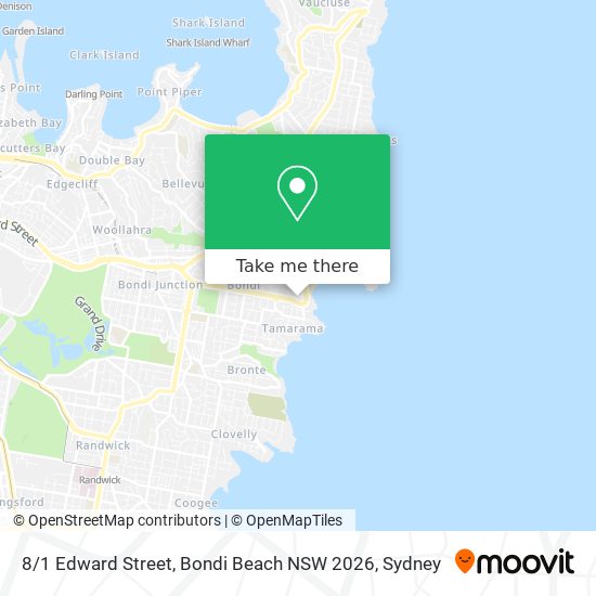 Mapa 8 / 1 Edward Street, Bondi Beach NSW 2026