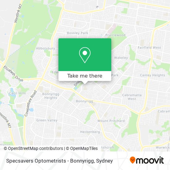 Specsavers Optometrists - Bonnyrigg map