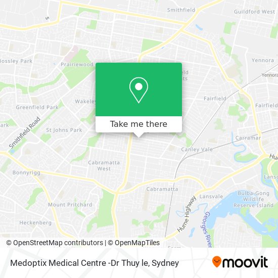Medoptix Medical Centre -Dr Thuy le map