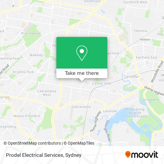 Mapa Prodel Electrical Services