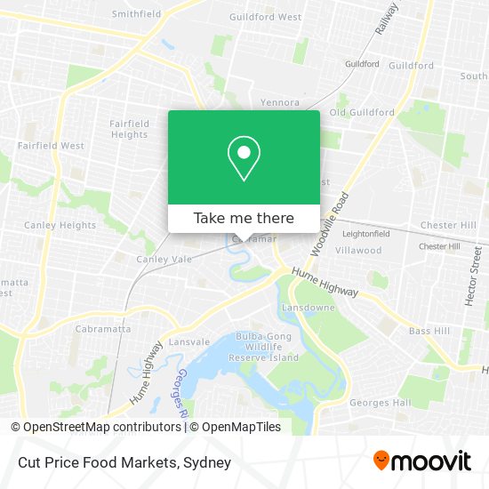 Mapa Cut Price Food Markets