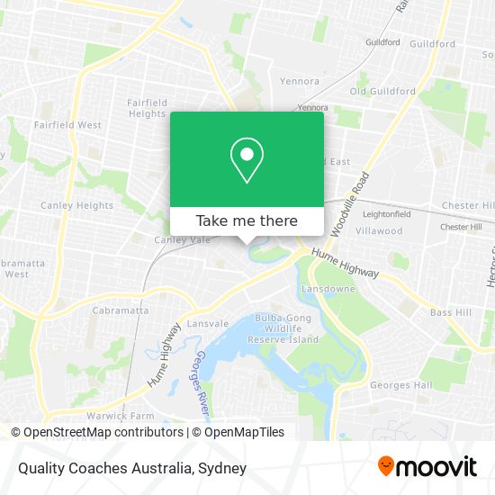 Quality Coaches Australia map