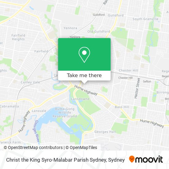 Christ the King Syro-Malabar Parish Sydney map