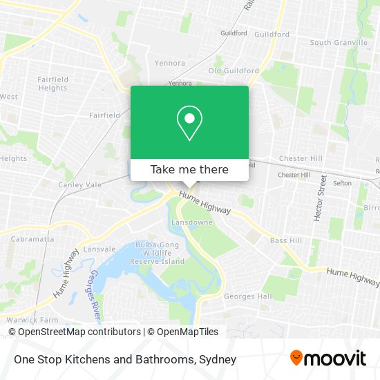 One Stop Kitchens and Bathrooms map