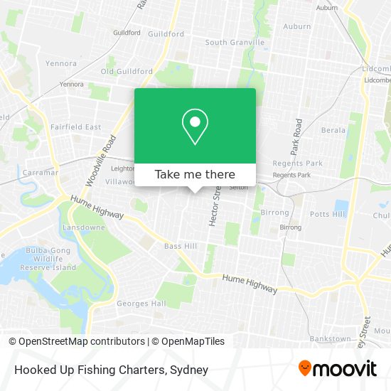 Hooked Up Fishing Charters map