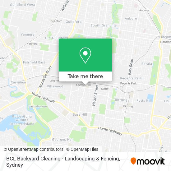 Mapa BCL Backyard Cleaning - Landscaping & Fencing