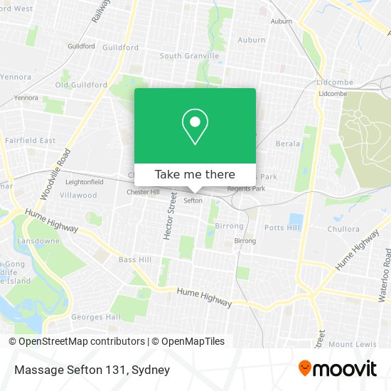 Massage Sefton 131 map