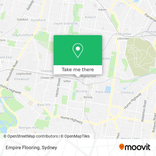 Empire Flooring map