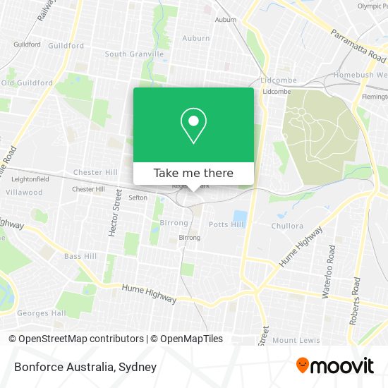 Mapa Bonforce Australia
