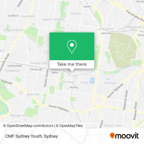Mapa CMF Sydney Youth