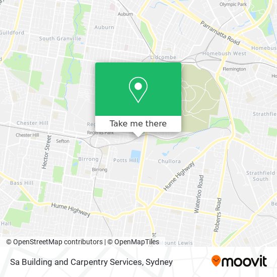 Sa Building and Carpentry Services map