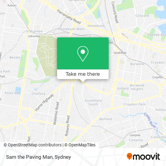 Sam the Paving Man map