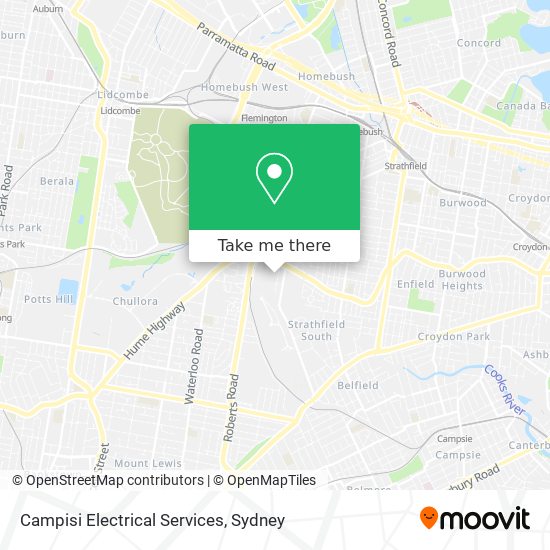 Mapa Campisi Electrical Services
