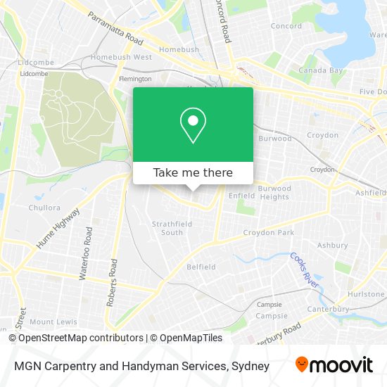 MGN Carpentry and Handyman Services map