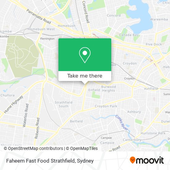 Faheem Fast Food Strathfield map