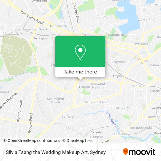 Silvia Tsang the Wedding Makeup Art map