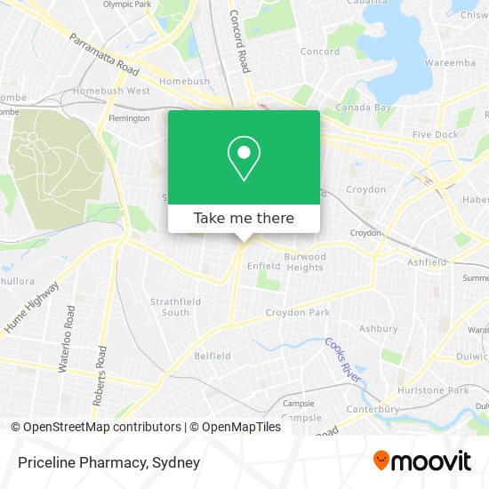 Mapa Priceline Pharmacy