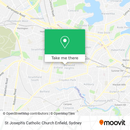 Mapa St Joseph's Catholic Church Enfield