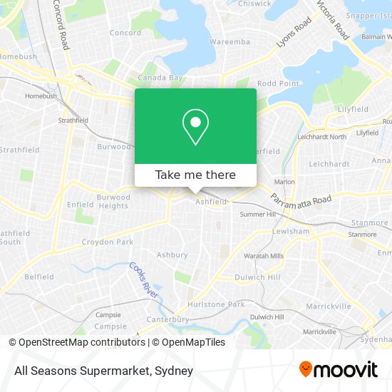 All Seasons Supermarket map