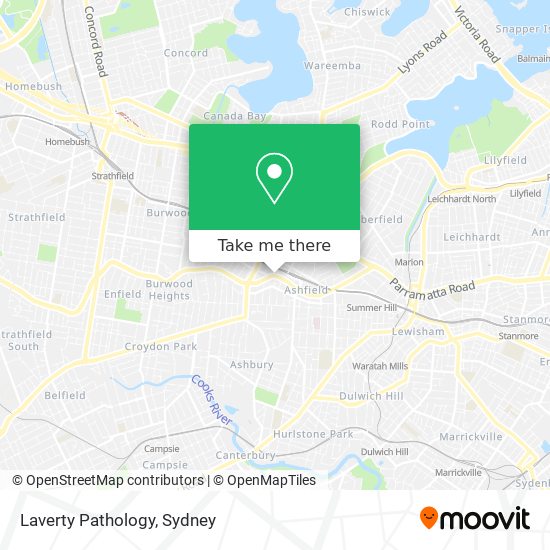 Laverty Pathology map