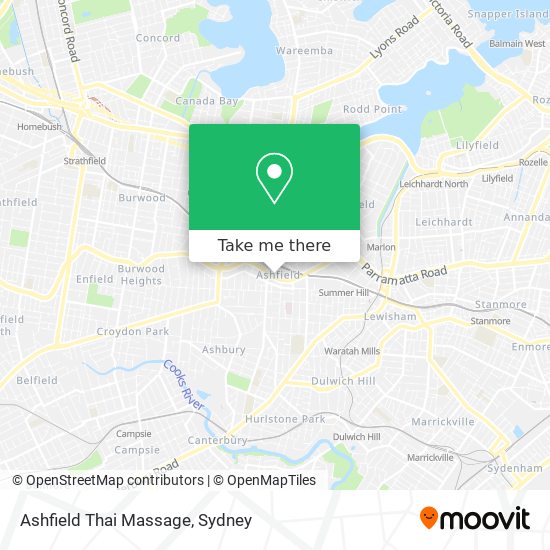 Mapa Ashfield Thai Massage