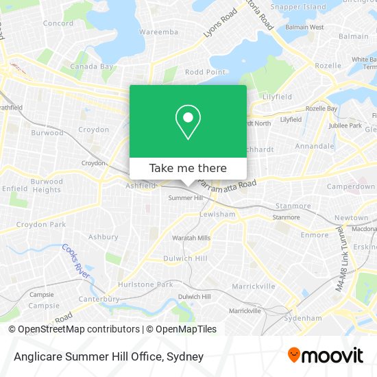 Mapa Anglicare Summer Hill Office