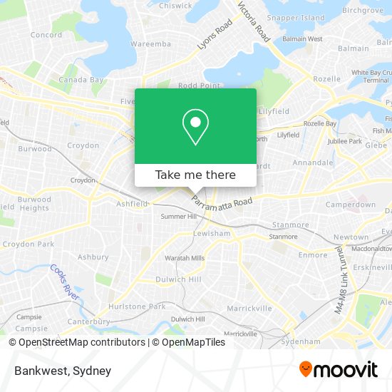 Bankwest map