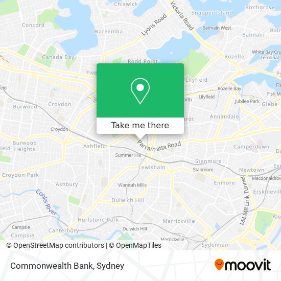 Commonwealth Bank map