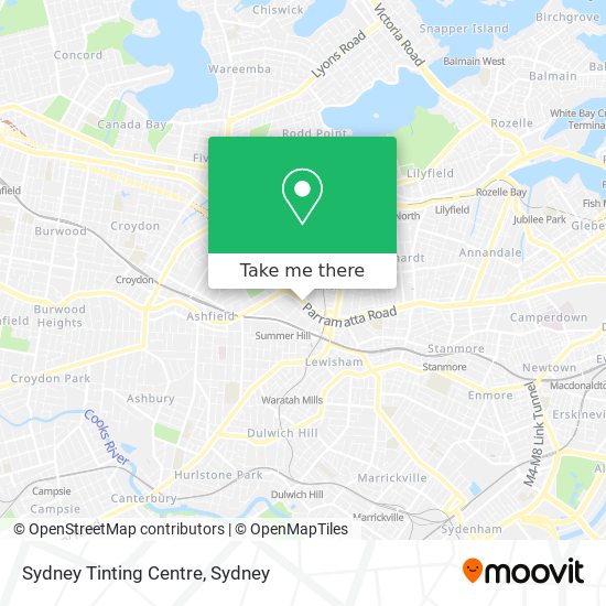 Sydney Tinting Centre map