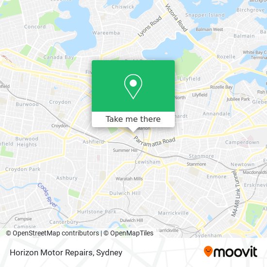 Horizon Motor Repairs map