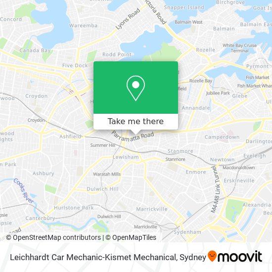 Leichhardt Car Mechanic-Kismet Mechanical map