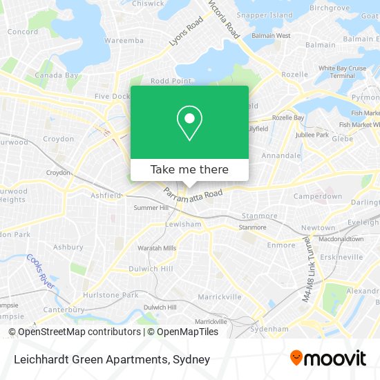 Mapa Leichhardt Green Apartments