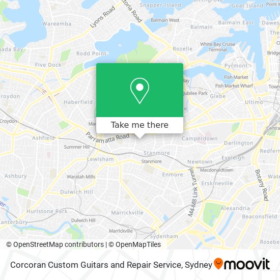 Corcoran Custom Guitars and Repair Service map