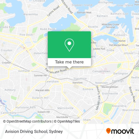 Avision Driving School map